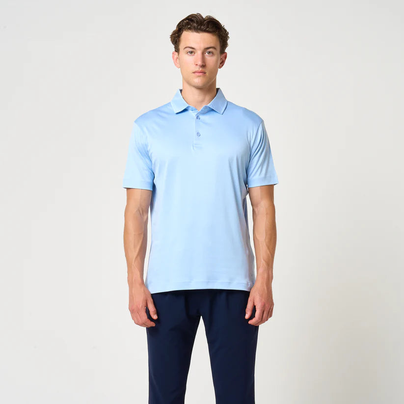Loiano Egyptian Cotton Polo - Light Blue